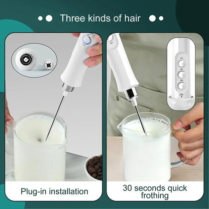 Wireless Egg Beater Kitchen Mixer Coffee Whisk Blender Tool for Home Use