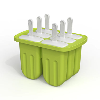 Silicone Popsicle Mold 6 Cavity Popsicles Molds