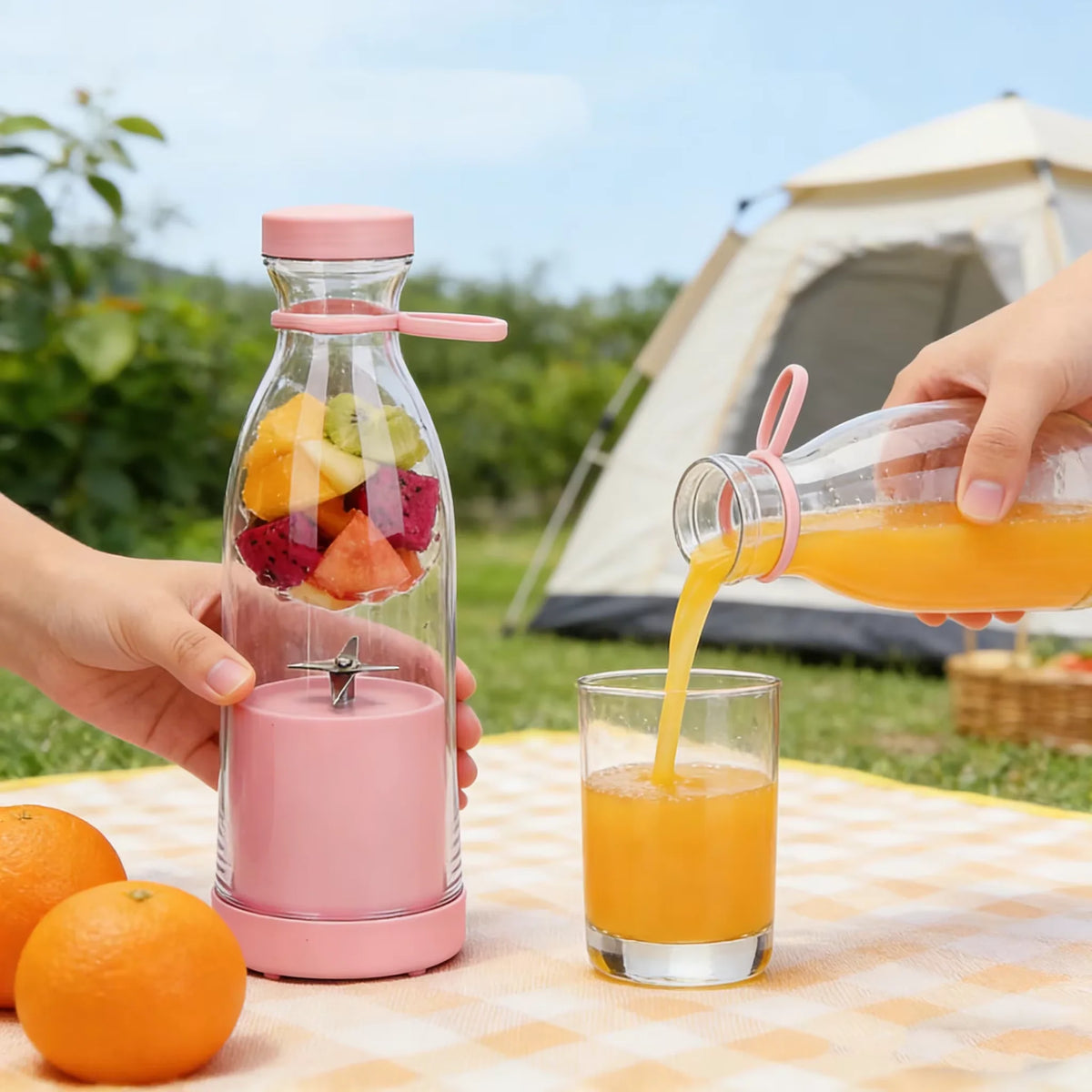 Blades Charging Juicer Cup Small Household Portable Juicer Blender