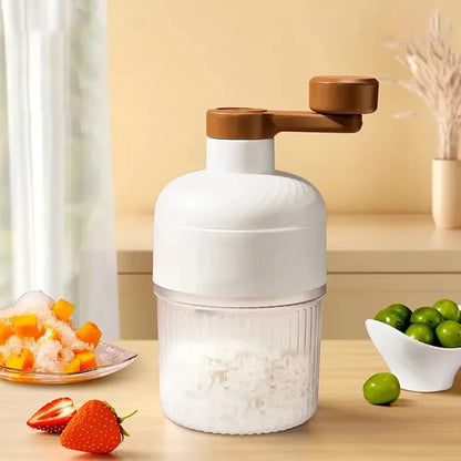 Manual Shaved Ice Maker Machine Set With Ice
