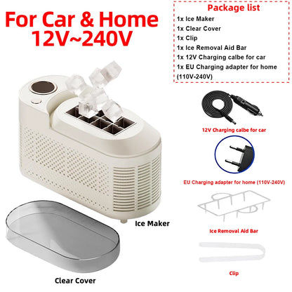 Machine 8 Ice Cubes Ready in 15 Mins For Home/Kitchen/Camping/