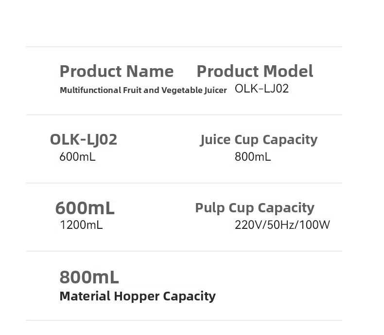 Large-Caliber Juicer Automatic Juicer Low-Speed Slag Juice
