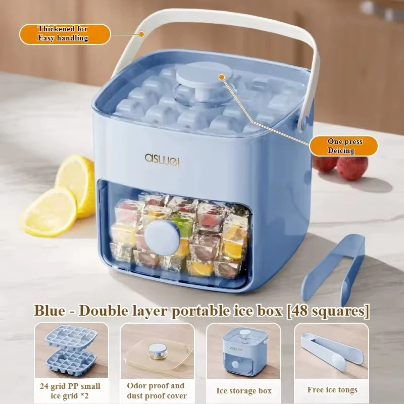 Double Layer Design Essential For Making Homemade Ice For Desserts And Beverages