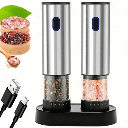 Christmas Stocking Stuffers 1pc/2pcs Electric Salt Pepper Grinder