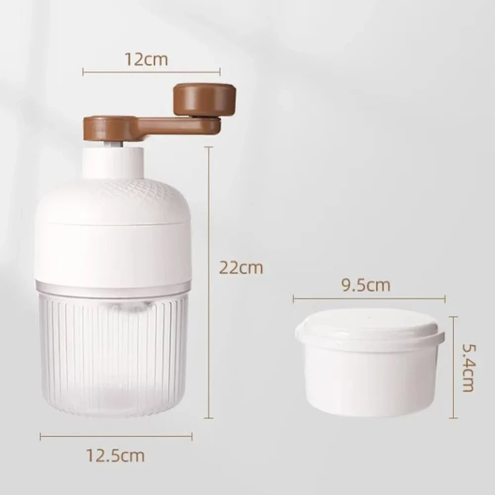 Manual Shaved Ice Maker Machine Set With Ice
