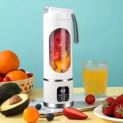450ml Portable Juicer Cup 12 Blades USB Rechargeable Wireless Blender