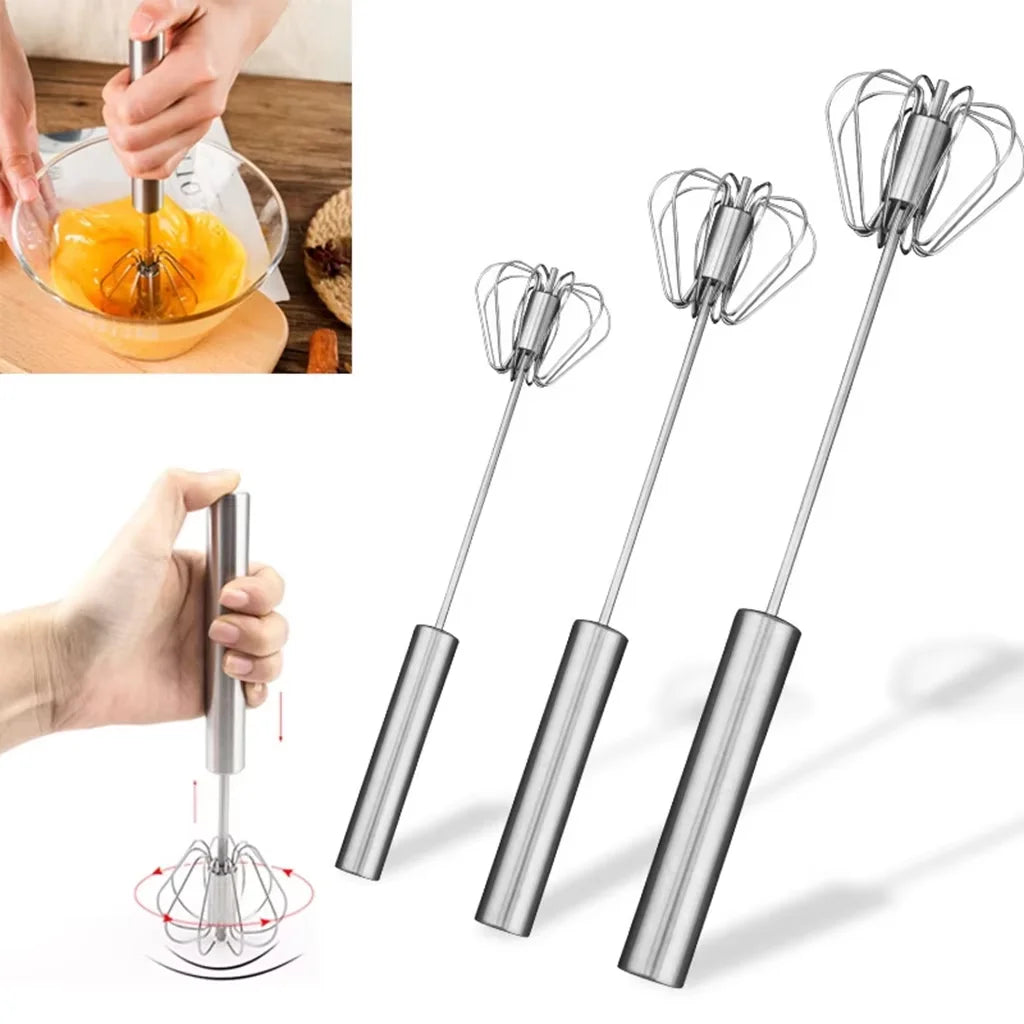 Semi Automatic Mixer Whisk Egg Beater Stainless Steel