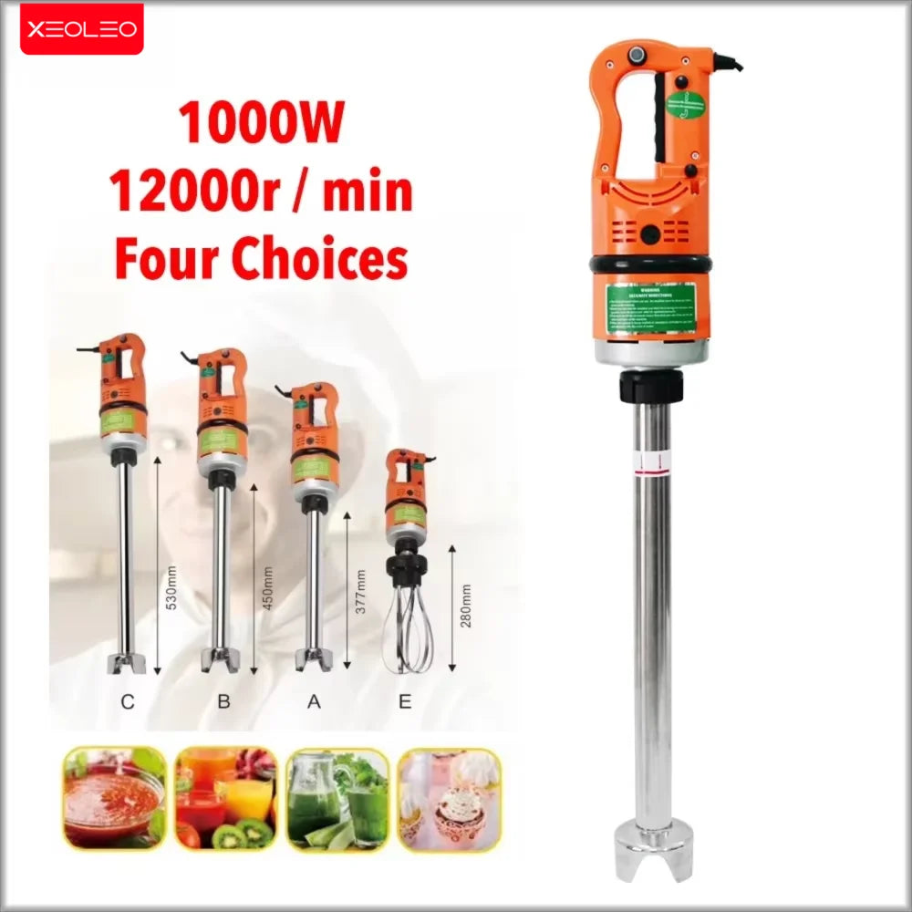 XEOLEO Commercial Immersion Blender 1000W High Speed Handheld