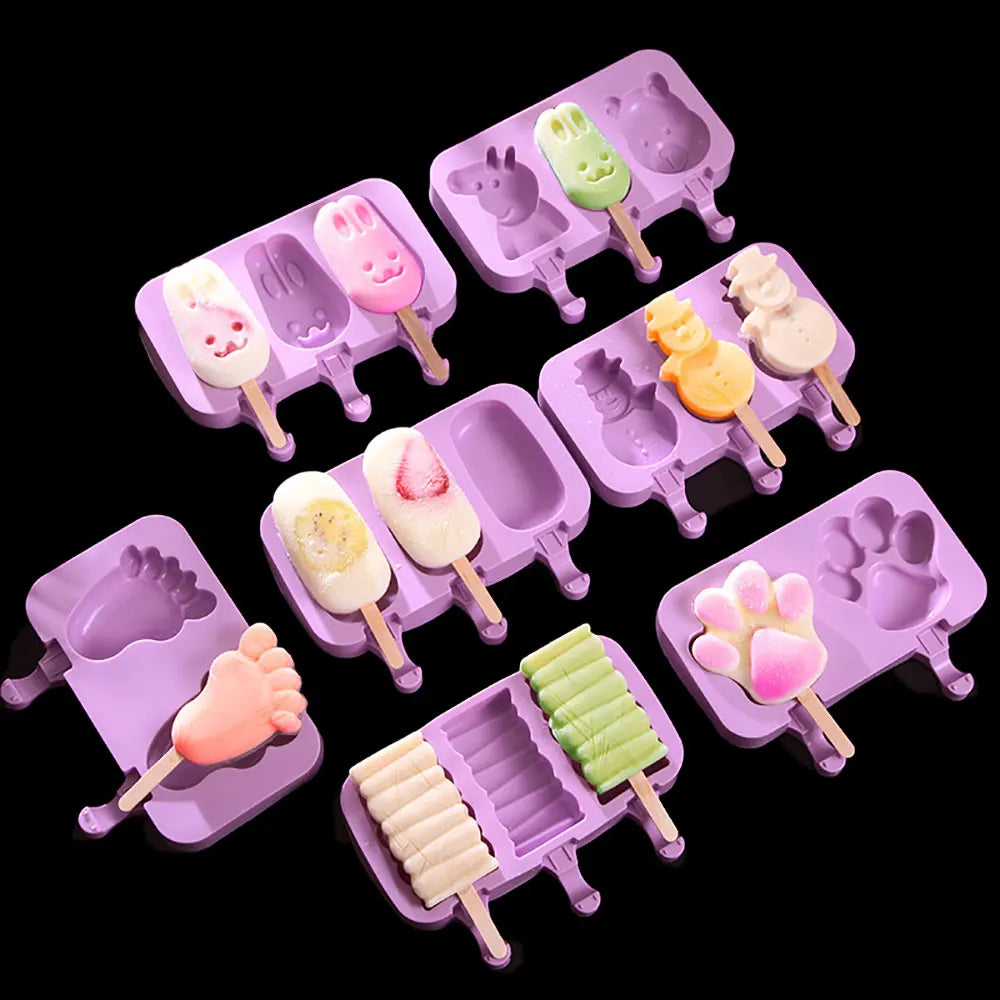 Silicone World DIY Ice Cream Silicone Molds Handheld