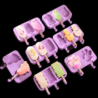 Silicone World DIY Ice Cream Silicone Molds Handheld