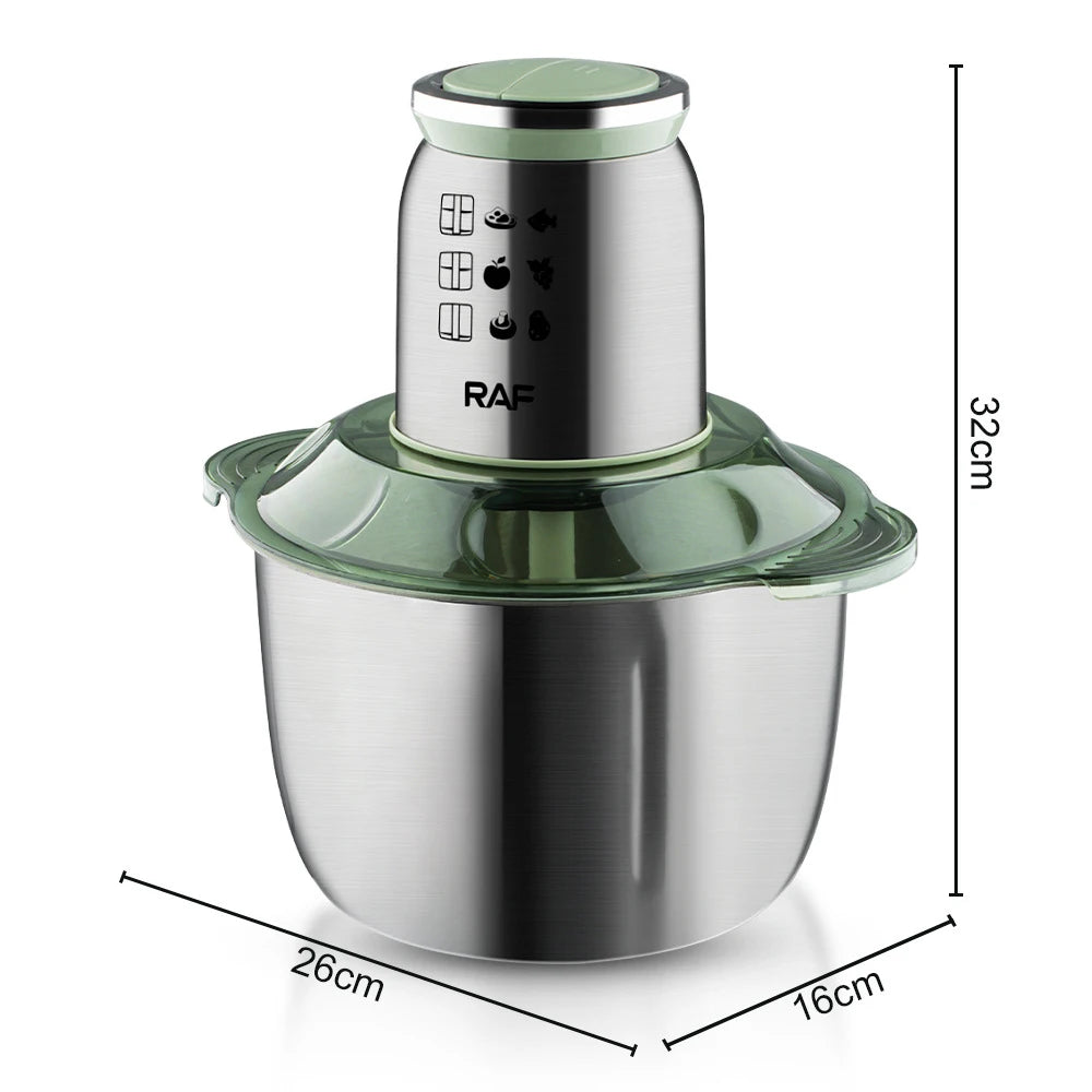5L Electric Meat Grinder Stainless Steel Chopper Meat Mincer