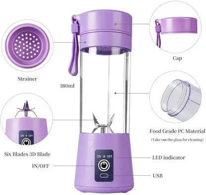 Portable Mini Electric Juicer USB Charging Smoothie Milkshake