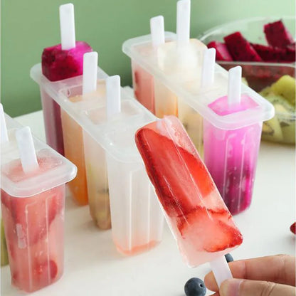Popsicle Mold Set DIY Reusable Maker for Yogurt