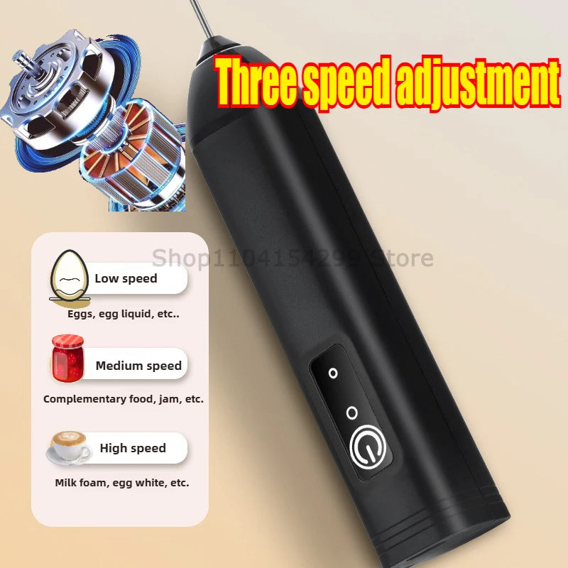 Wireless Milk Frothers Electric Handheld Blender