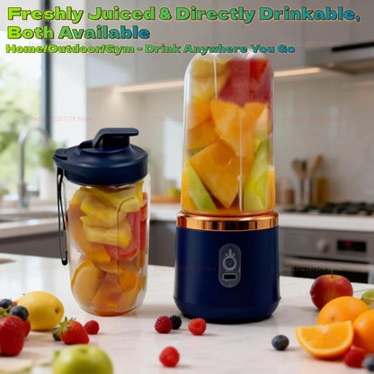 Double Cup Portable Blender USB Juicer Fruit Mixer