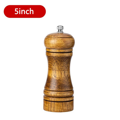 5/8/10 Inch Salt and Pepper Mills Solid Wood Spice Grain Grinder