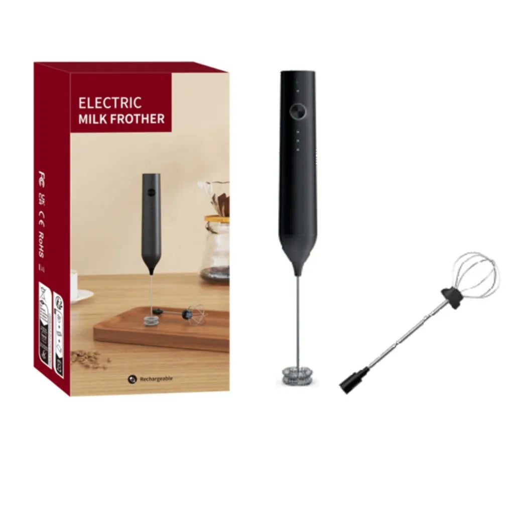 Wireless Electric Mini Milk Frother Coffee Whisk Portable Egg Beater