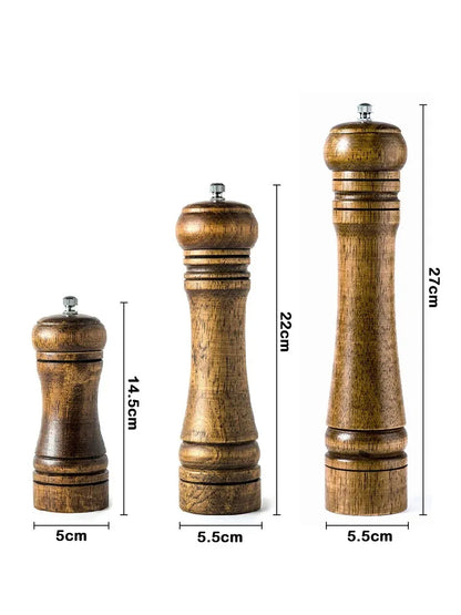Salt and Pepper Grinder, Solid Wood Spice Pepper Mill