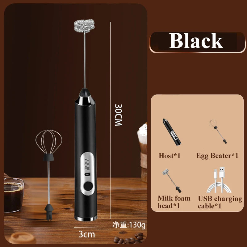 High Quality Wireless Electric Milk Frother Whisk Egg Beater