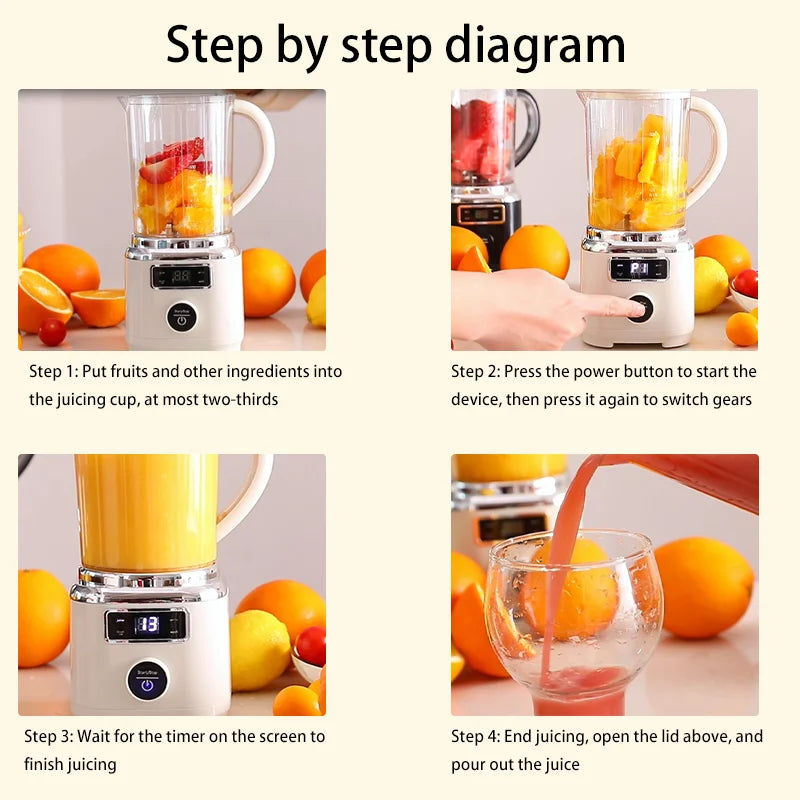 USB Charging Portable Blender, Small Household Juicer