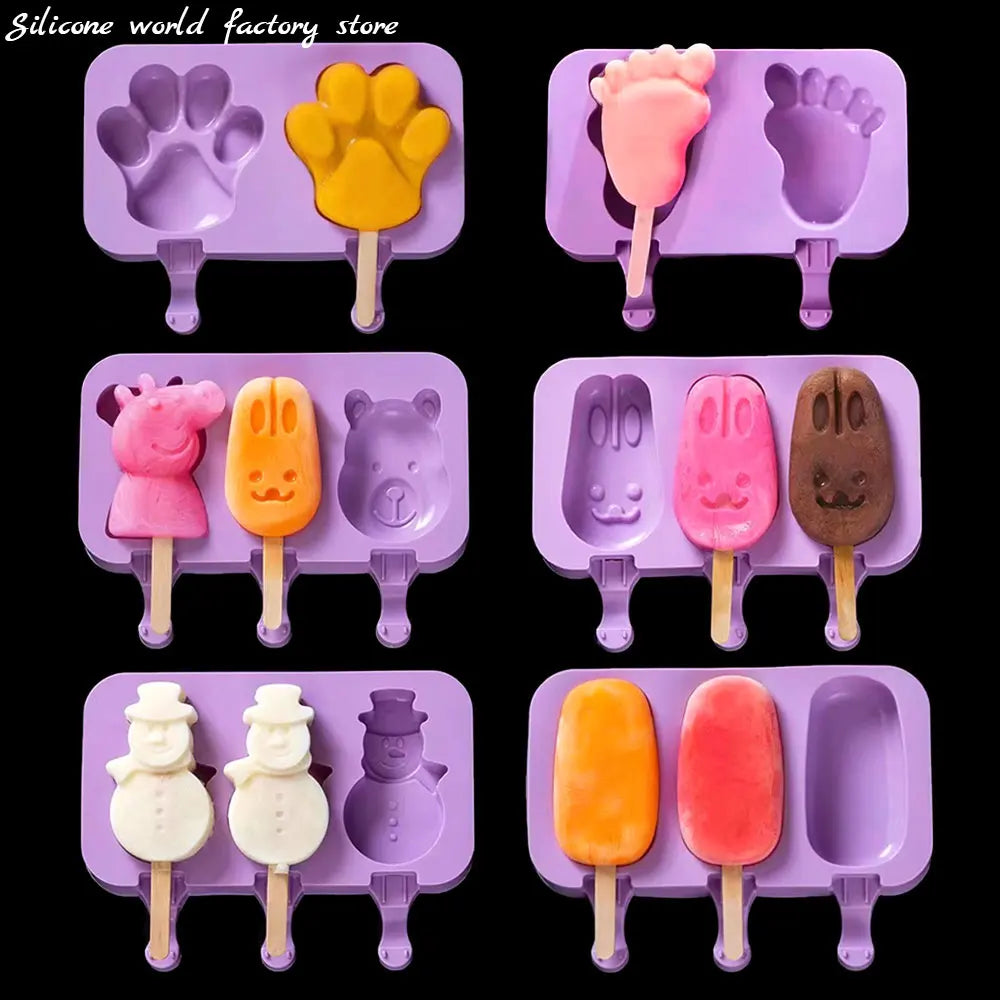 Silicone World DIY Ice Cream Silicone Molds Handheld