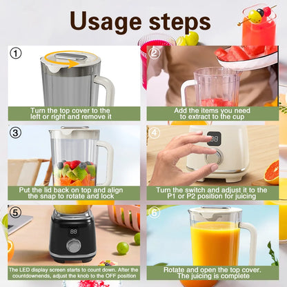 Blender Knob Juicer Ice Crusher  High Juicing Rate Kitchen Tools