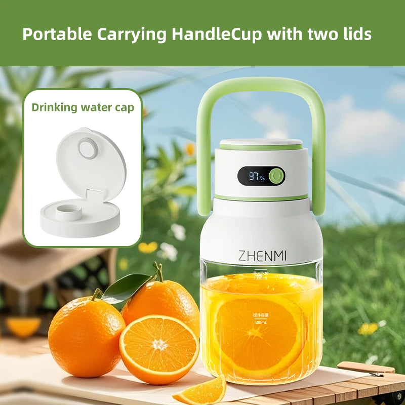 Portable Juicer 33oz. Vessel USB-C Rechargeable For Juicing