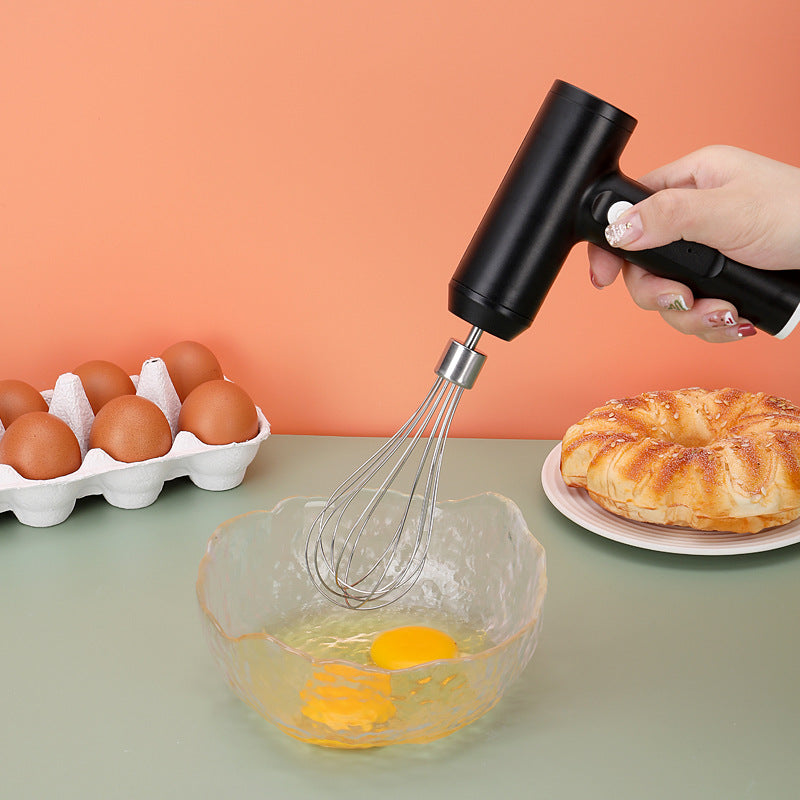 Electric Egg Beater With 2 Wire Beaters Portable Food