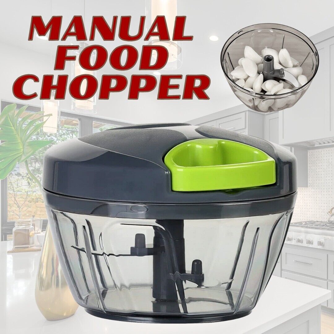 Hand Pull Chopper Vegetable Fruit Cutter Food Onion Veggie Dicer Slicer Kitchen