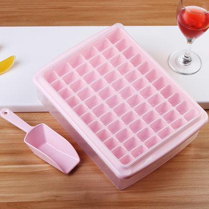 Fashionable Ice Tray With Fresh-keeping Box Multi-cell Ice Box Homemade Ice Shovel