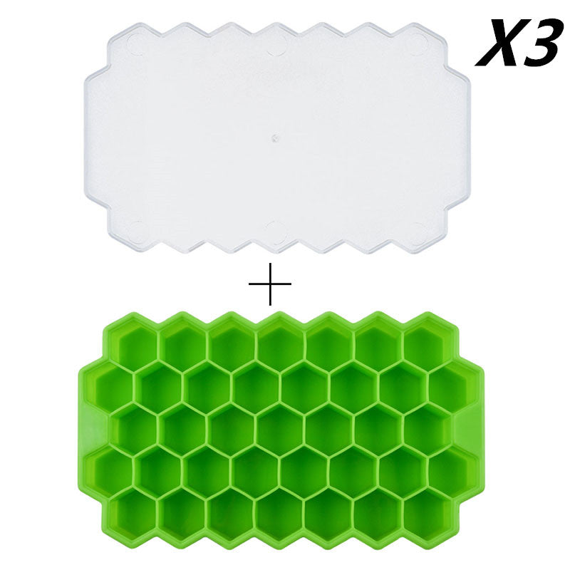 Honeycomb silicone ice tray