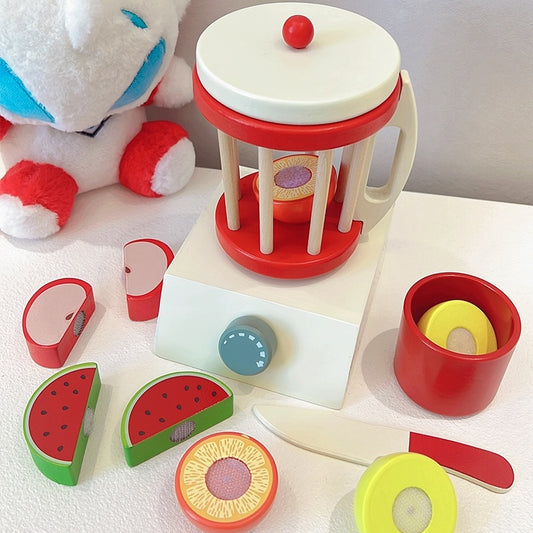 Children's Wooden Simulation Juicer Tableware