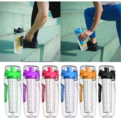 1000ml Water Fruit Bottle BPA Free Plastic Sport Fruit Infuser Water Bottles