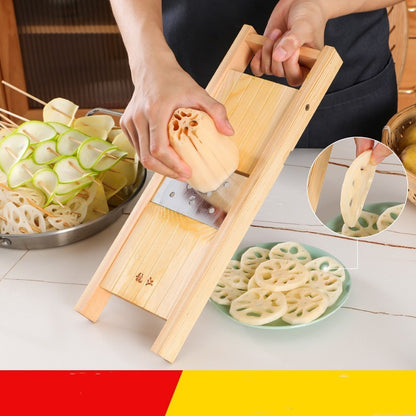 Rub Thin Slices With Adjustable Vegetable Cutter