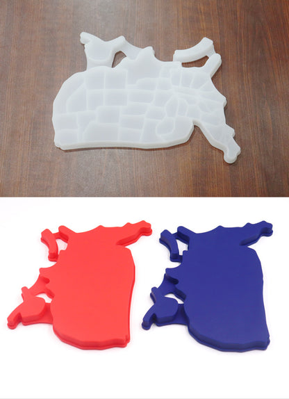 Creative Silicone American Map Ice Cube Tray Mold Cookies