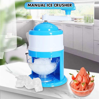 Portable Manual Ice Crushers Hand Crank Ice Shaver Shave Ice Machine Smoothie Maker