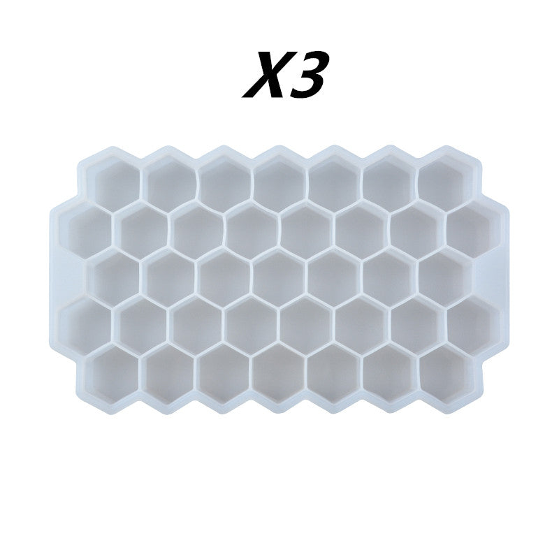 Honeycomb silicone ice tray