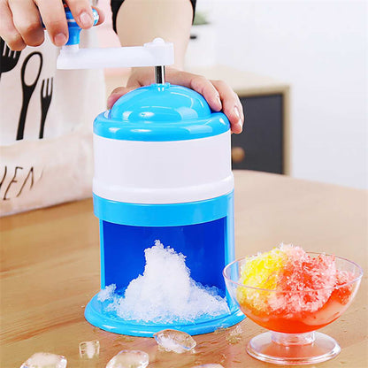 Portable Manual Ice Crushers Hand Crank Ice Shaver Shave Ice Machine Smoothie Maker