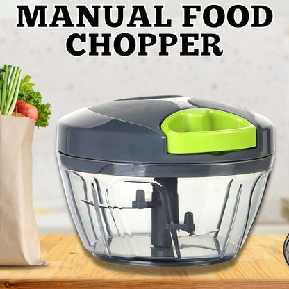 Hand Pull Chopper Vegetable Fruit Cutter Food Onion Veggie Dicer Slicer Kitchen