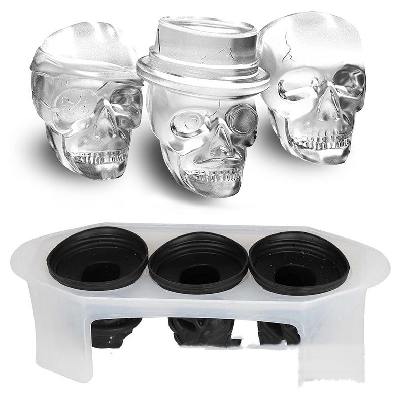 Halloween Silicone Skull Shape Ice Tray