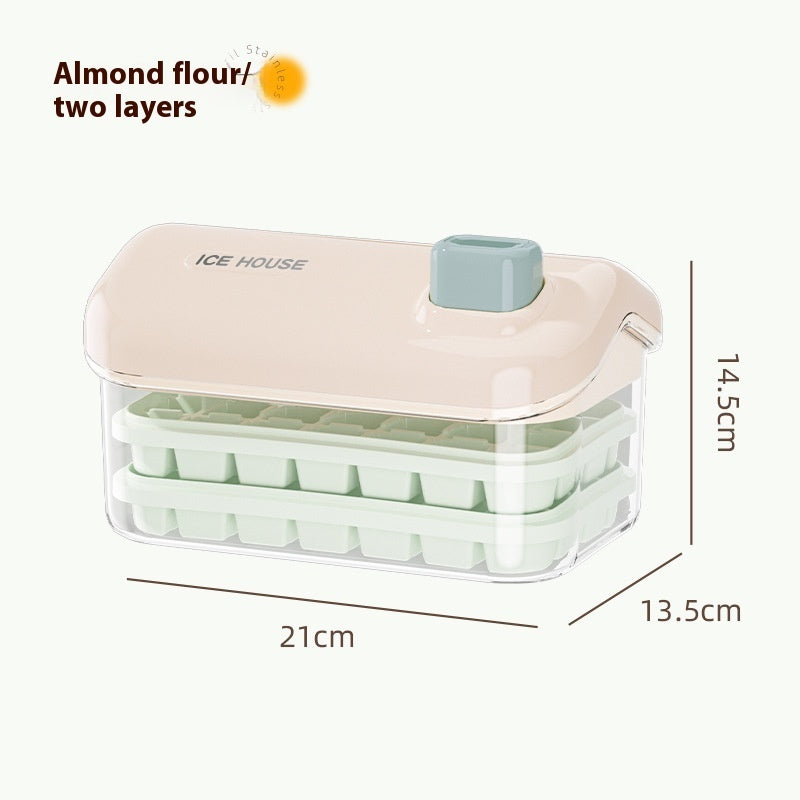 Ice Tray Large Capacity Household Food Grade One-click