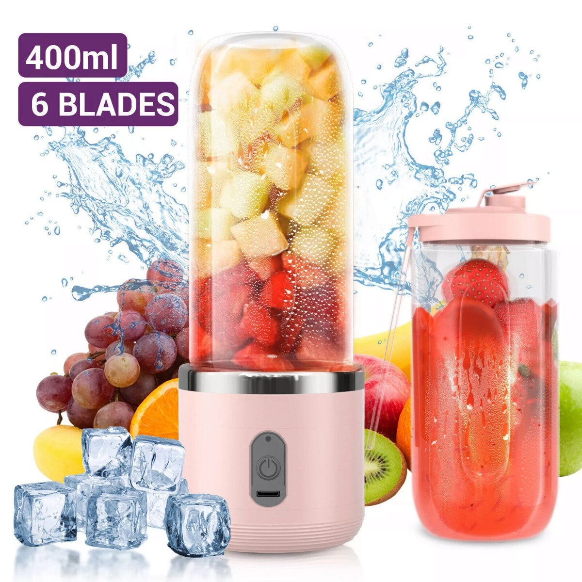 Rechargeable Electric Fruit Juice Maker Portable Blender