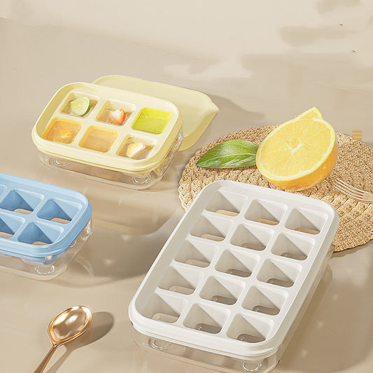 Household Square Silicone Pressed Ice Tray Mold