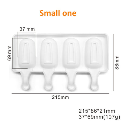 Silicone Ice Cream Mold Reusable Popsicle Molds Cute Cartoon