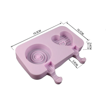 Silicone Ice Cream Mold Reusable Popsicle Molds Cute Cartoon