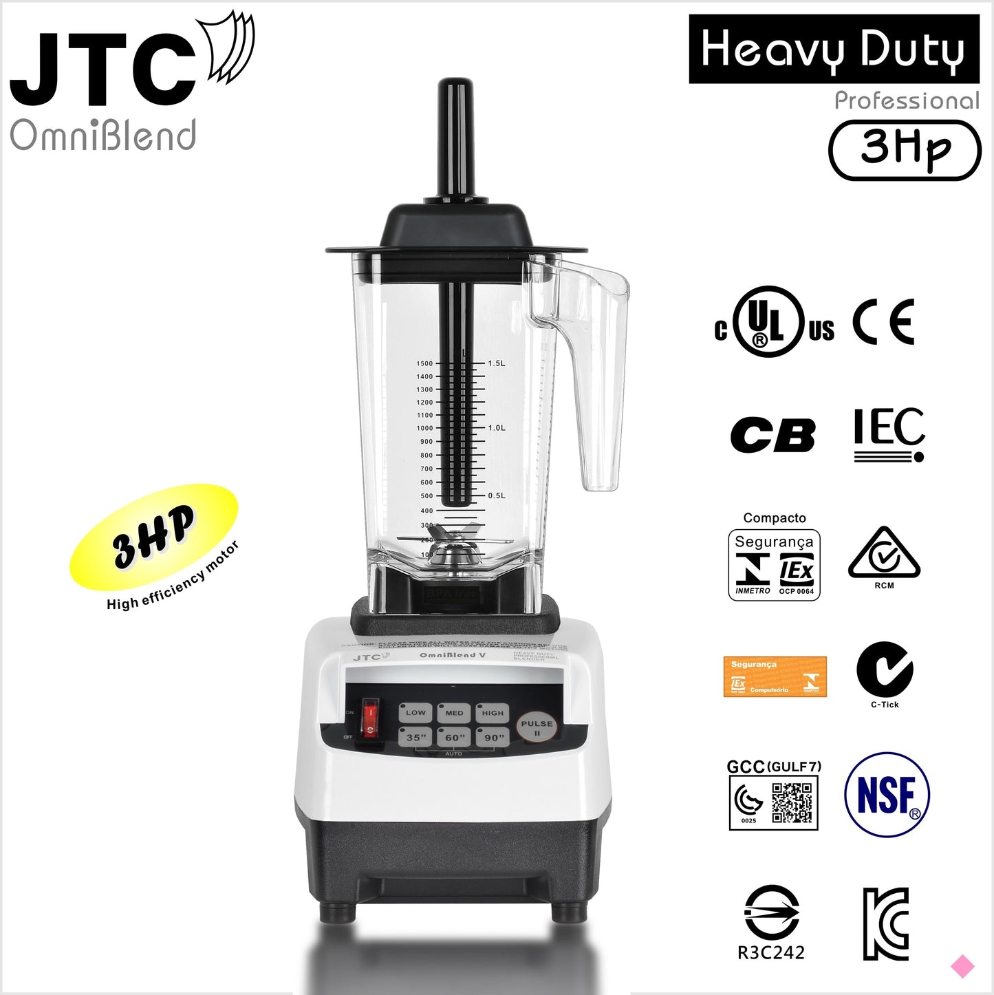 2238W Commercial blender Professional Mixer Juicer Fruit Food Processor