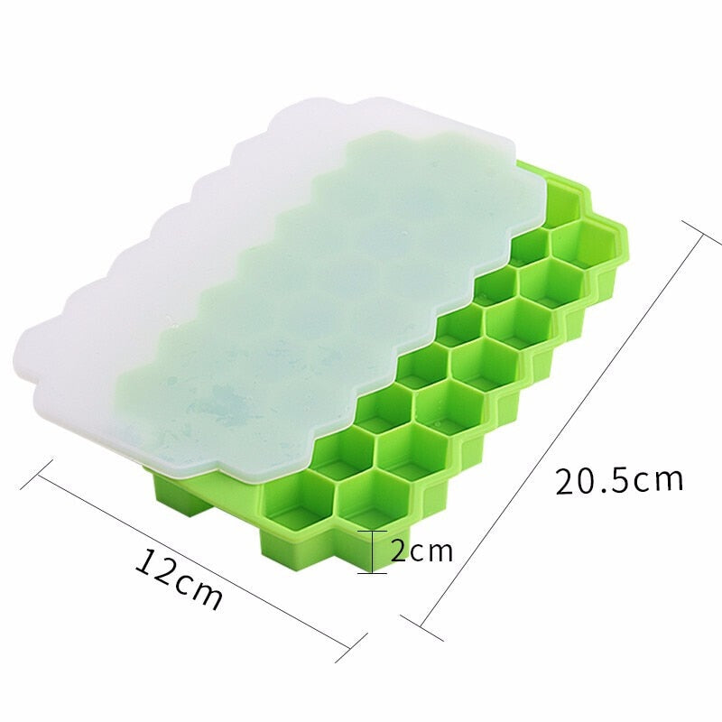 Honeycomb Ice Cube Maker Trays Green Ice Cream  Easy Demoulding