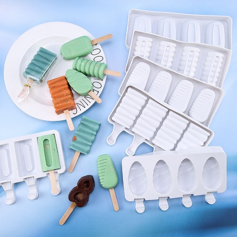 Silicone Mold Baking Pan Ice Cream Molds Popsicle Homemade cakesicles