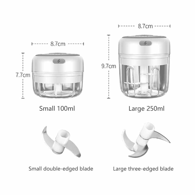 Mini Electric Garlic Chopper USB Charging Ginger Masher