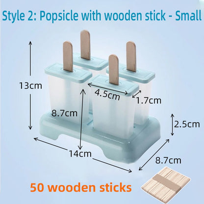 Homemade Summer Ice Cream Mold Ice Cream Sticks Mold Eco-Friendly